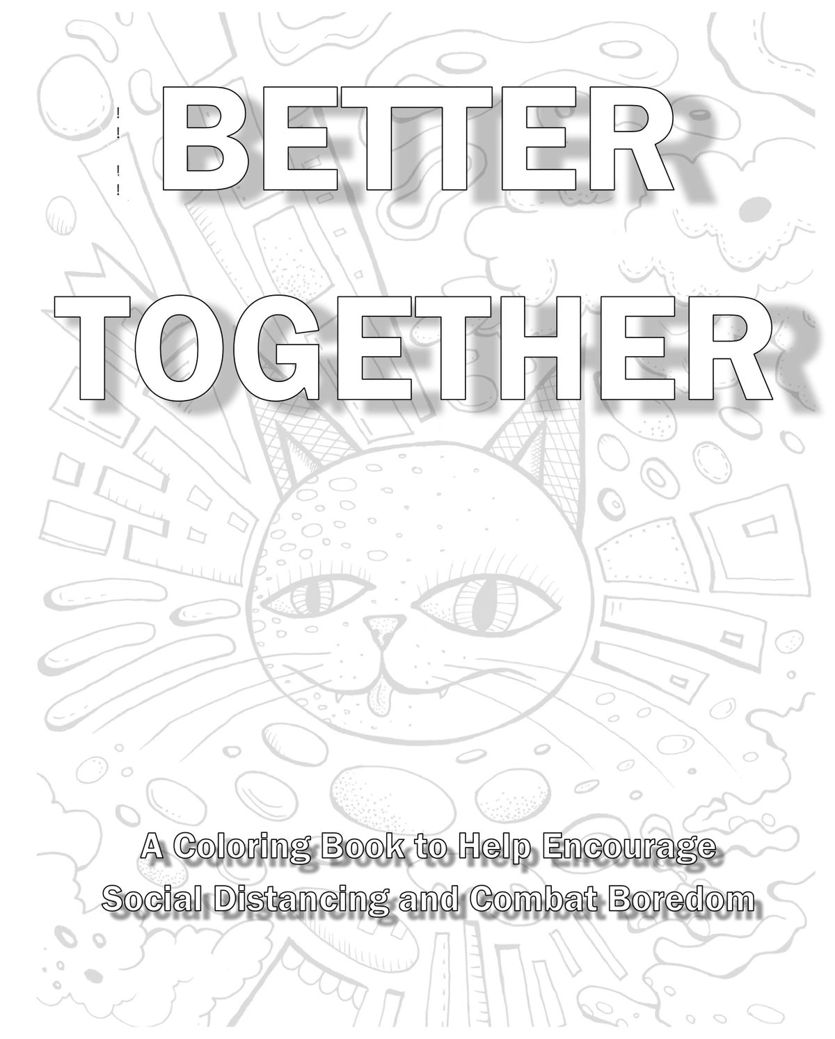 A screen grab of the cover page of “Better Together,” a virtual coloring book collection of Mead and Mt. Spokane high school students artwork (Mead School District website)