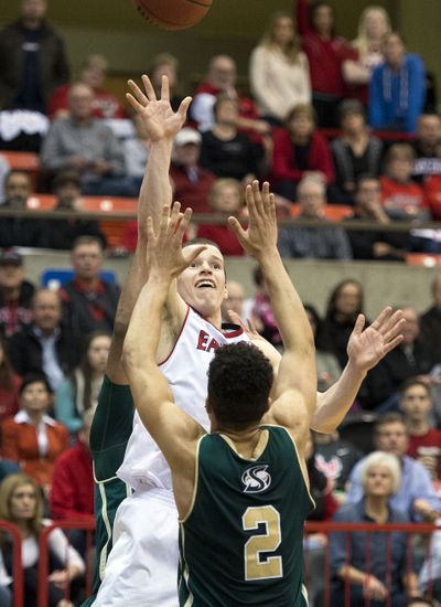 Senior guard Parker Kelly would like to extend his senior season by winning the Big Sky Conference regular season title. (Colin Mulvany / The Spokesman-Review)