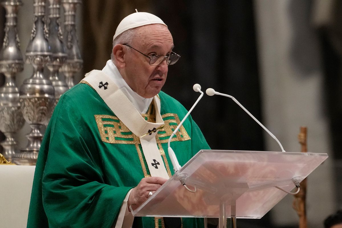 Pope Francis celebrates Mass on the Day of the Poor in St. Peter