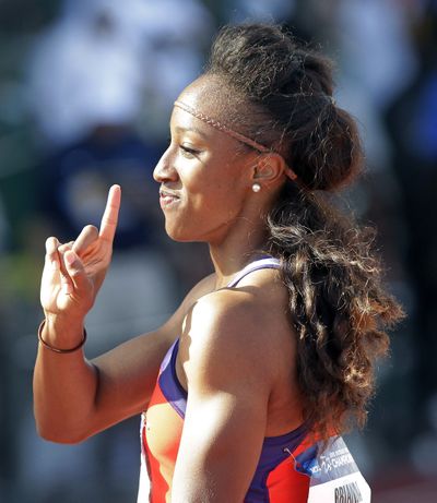Clemson’s Brianna Rollins set collegiate record in the 100-meter hurdles. (Associated Press)