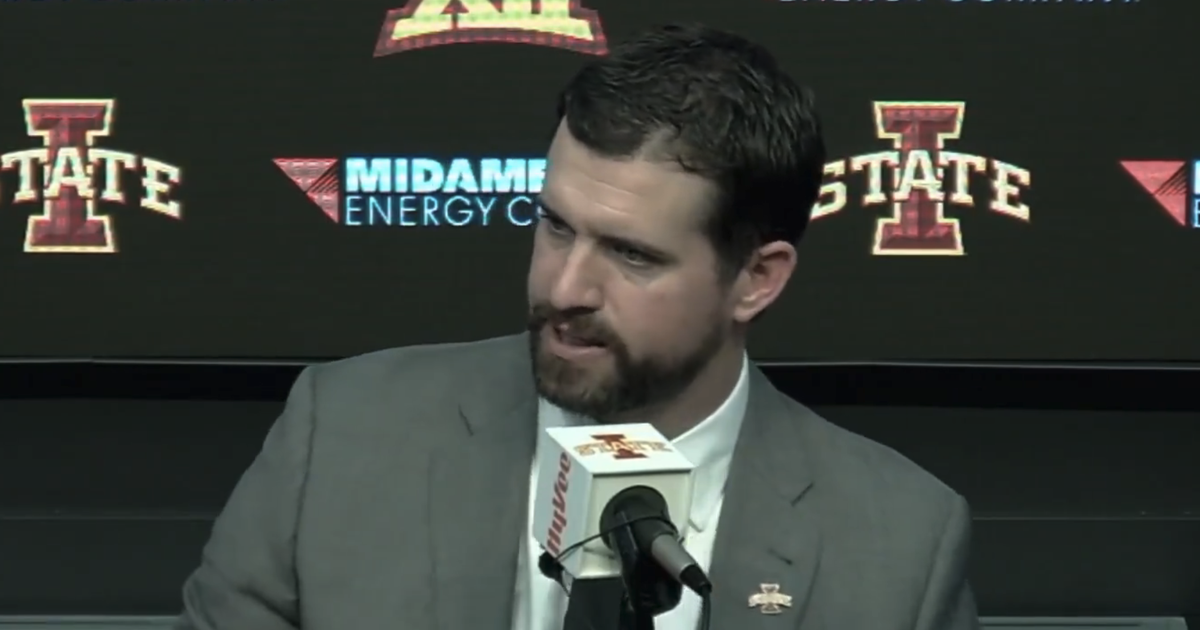 In Iowa State introduction, coach Jimmy Rogers says he didn’t take WSU job ‘to abandon it in one year’