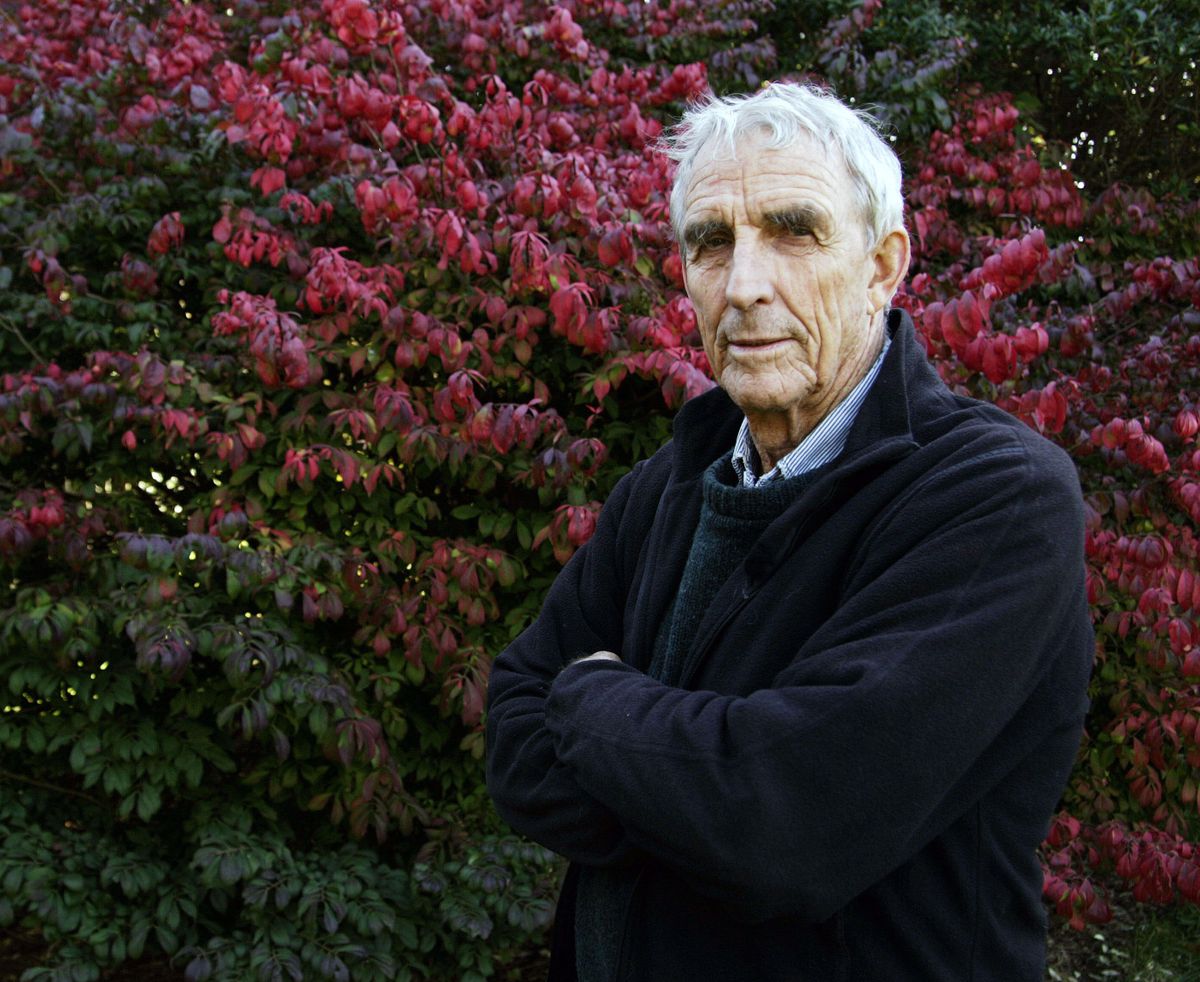 Writer Peter Matthiessen is pictured at his home in Sagaponack, N.Y. Matthiessen received a National Book Award nomination Wednesday for “Shadow Country,” an 890-page revision of a trilogy of novels he released in the 1990s. Winners will be announced Nov. 19. (File PhotosAssociated Press / The Spokesman-Review)