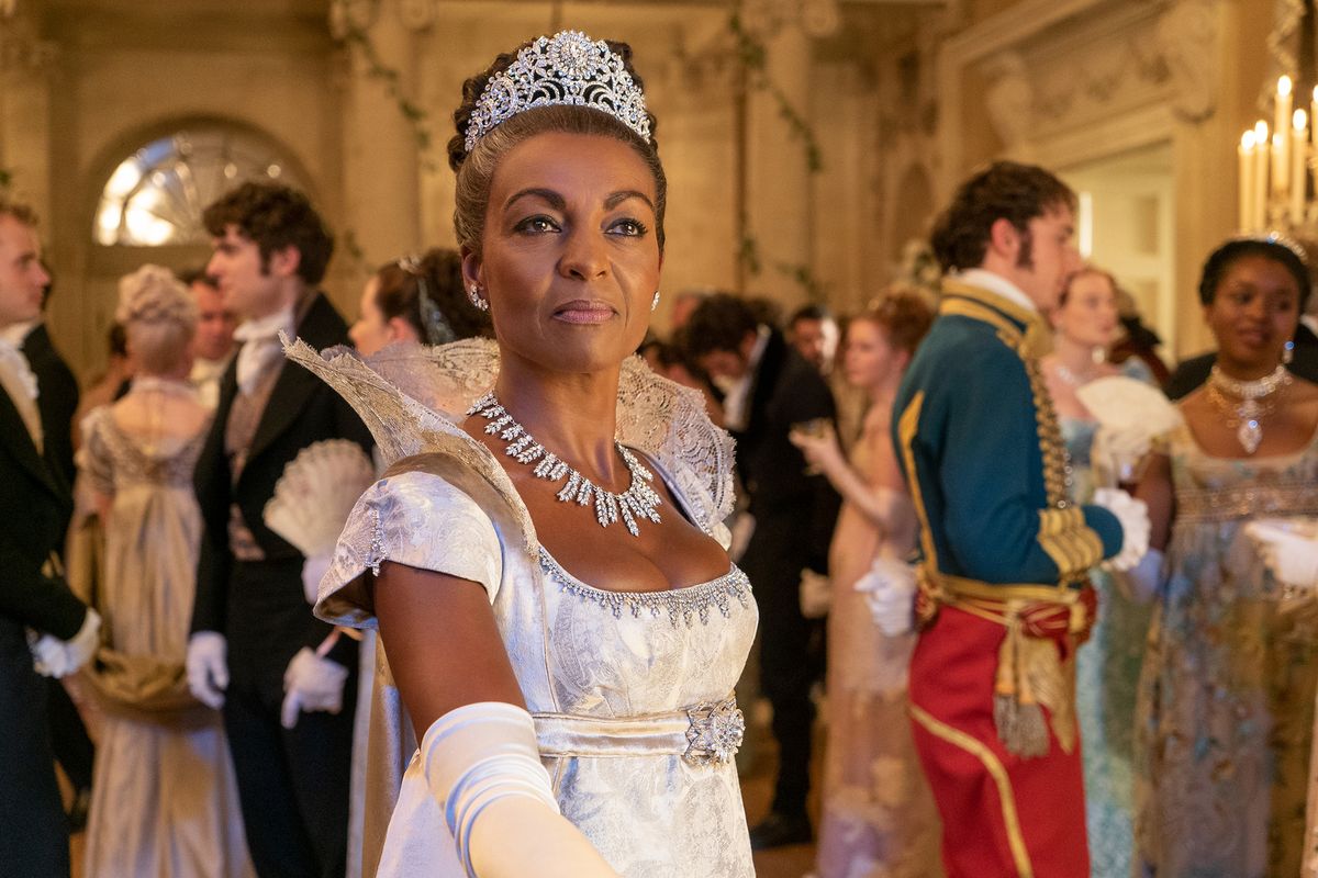 Adjoa Andoh as Lady Danbury in “Bridgerton.”  (Liam Daniel/Netflix)