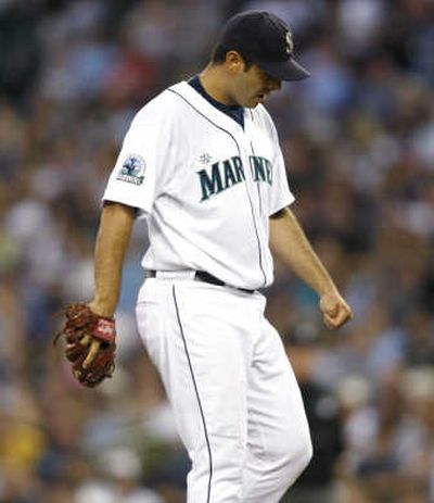 
Mariners pitcher Horacio Ramirez lost for the first time this season at Safeco Field. Associated Press
 (Associated Press / The Spokesman-Review)