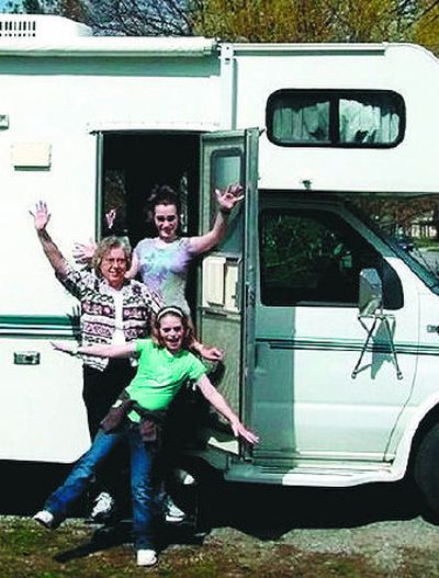 
Coeur d'Alene RVer Penney Sales, center, plans to take her granddaughters Sydney, top, and Lindsey on road adventures this summer in her 1999 Slumber Queen class C motor home. 
 (Photo courtesy of Mark Sales / The Spokesman-Review)