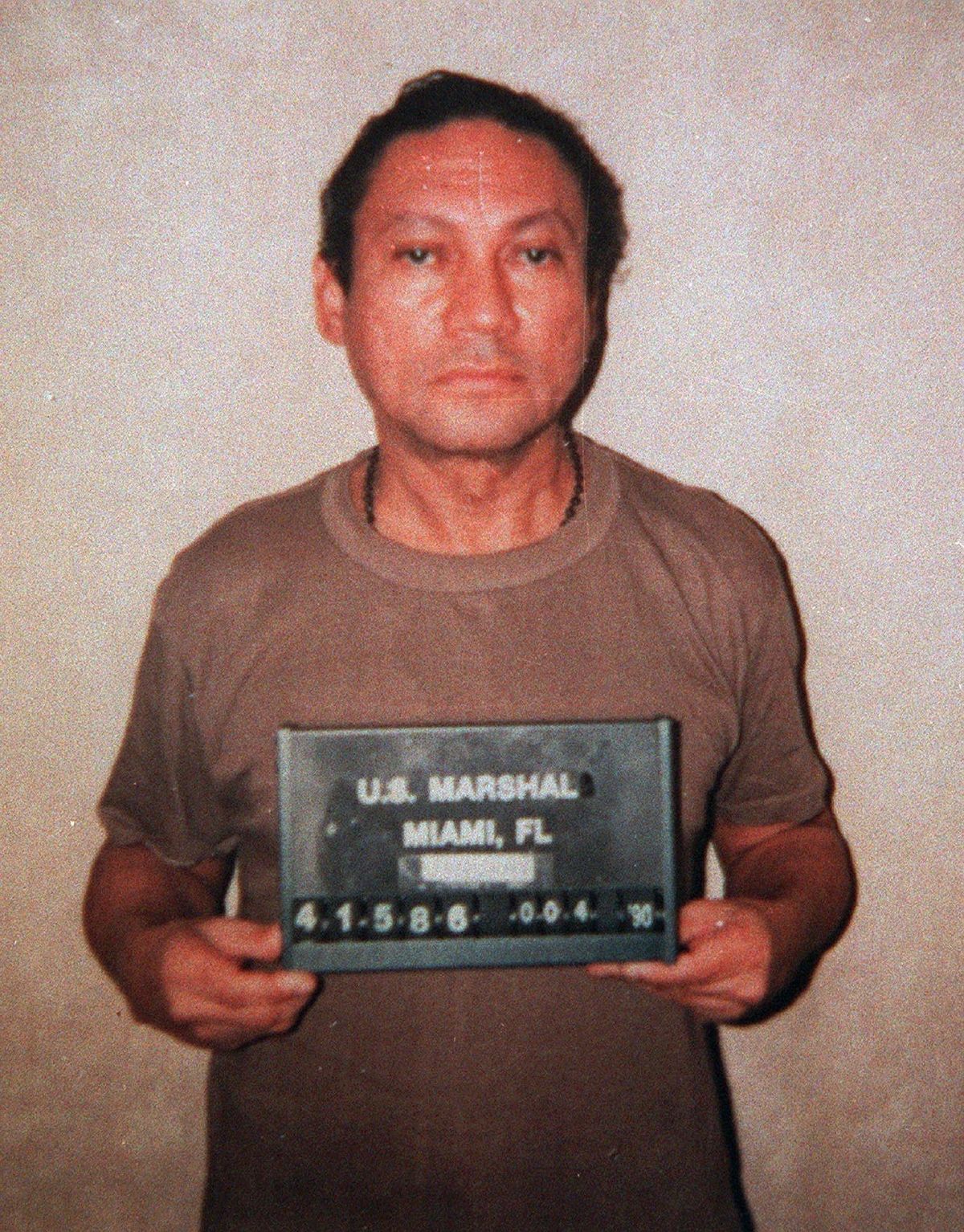 This Jan.1990, file photo shows deposed Panamanian Gen. Manuel Antonio Noriega, who is serving a 40-year sentence in Miami for drug trafficking. A source close to the family of former Panamanian dictator Manuel Noriega said Monday, May 29, 2017, that he has died at age 83. The source was not authorized to be quoted by name. (Anonymous / Associated Press)