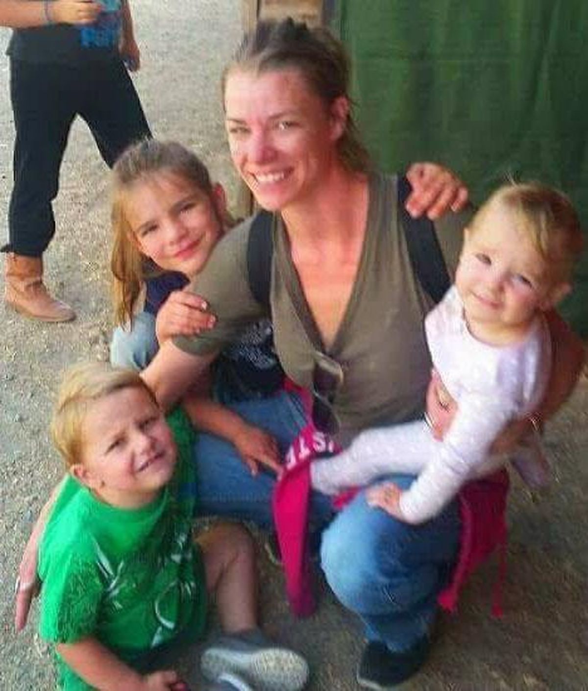 Pictured is Angel Fiorini with her three kids, from left, Vinny, Gianna and Rosalie.