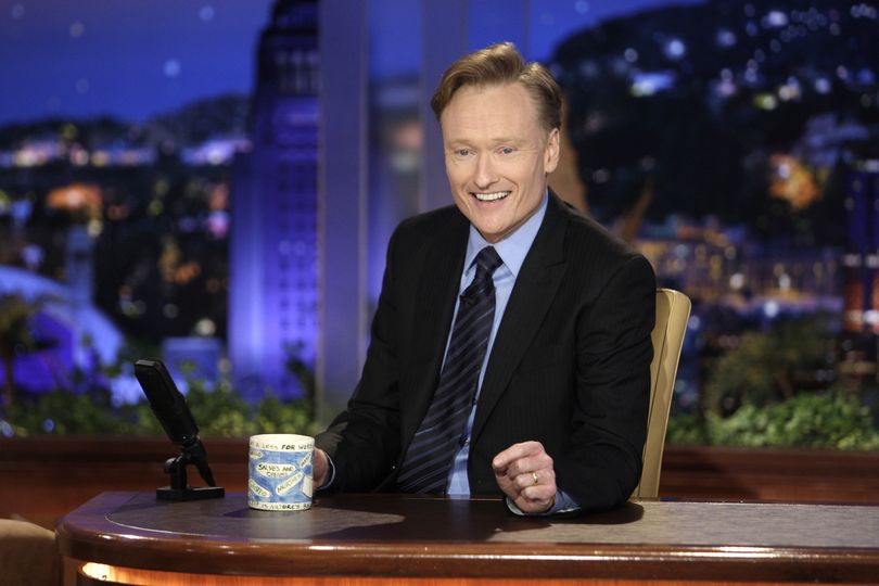 FILE - In this June 1, 2009 file photo provided by NBC, Conan O'Brien  makes his debut as the host of NBC's 