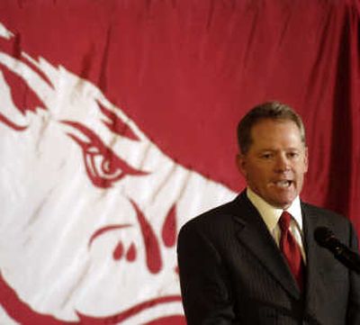 
Former Falcons head coach Bobby Petrino has been called a coward for stepping down in Atlanta.  Associated Press
 (Associated Press / The Spokesman-Review)