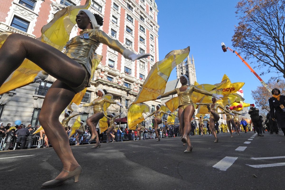 Dancers fill the street as the 86th annual Macy