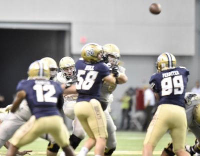 Idaho kicker  Austin Rehkow is the Vandals’ career leader with 65 field goals made. (Tyler Tjomsland / The Spokesman-Review)