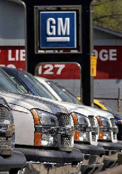 
Chevy Trucks line the lot of a Pittsburgh General Motors dealer. 
 (Associated Press / The Spokesman-Review)
