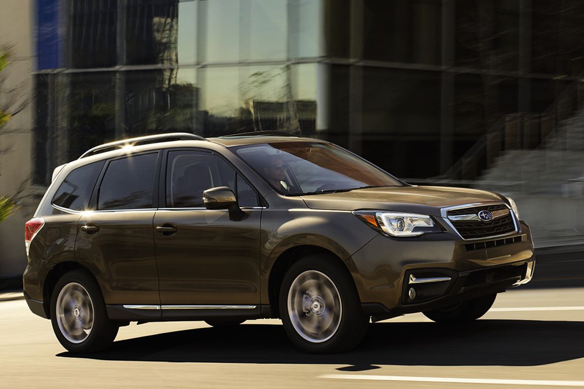 This year, Forester expands its driver-assistance menu to include lane-departure intervention and a blind-spot monitor, with rear cross-traffic alert.  (Subaru)