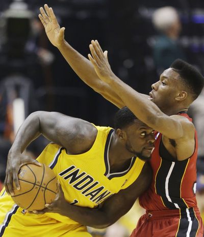 Pacers guard Lance Stephenson had 17 points and eight assists in Indiana’s 107-96 win over Miami in Game 1 of the Eastern finals. (Associated Press)