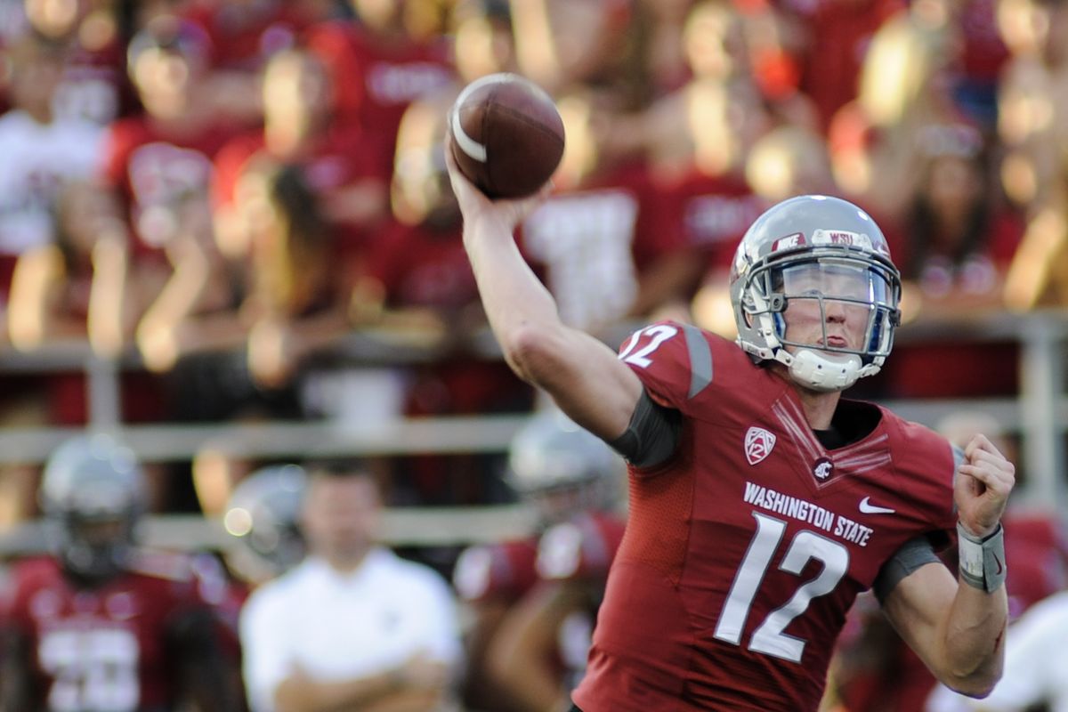 Washington State quarterback Connor Halliday still keeps tabs on his high school team – Ferris. (Associated Press)