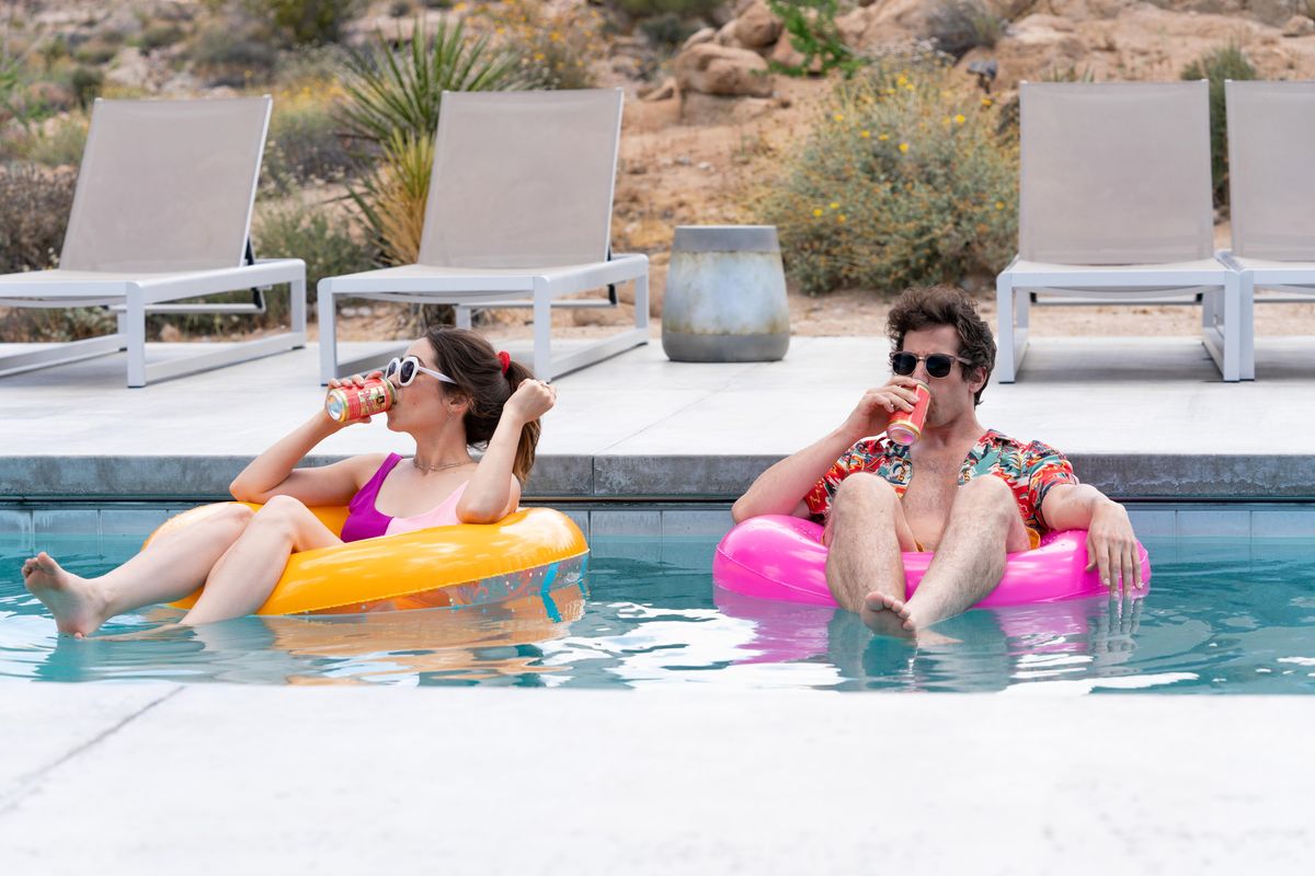 {span}Cristin Milioti and Andy Samberg in “Palm Springs.”{/span}  (Jessica Perez/Hulu)