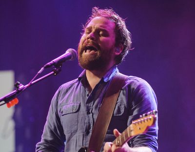 Scott Hutchison, frontman singer of Scottish rock band Frightened Rabbit performs Sept. 22, 2012. Hutchison went missing Wednesday, and police said Friday May 11, 2018, they have found his body. (Dominic Lipinski / Associated Press)