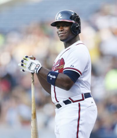 Justin Upton moves from Atlanta’s outfield to San Diego’s after busy week for Padres. (Associated Press)
