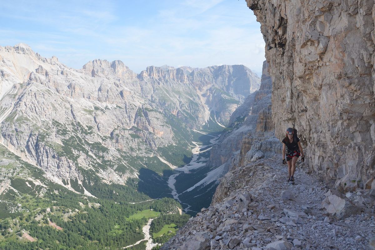 Via ferratas (protected climbing routes) offer a challenge in the Dolomite Mountains.  (BRAD MYERS/Spokesman-Review wire archives)