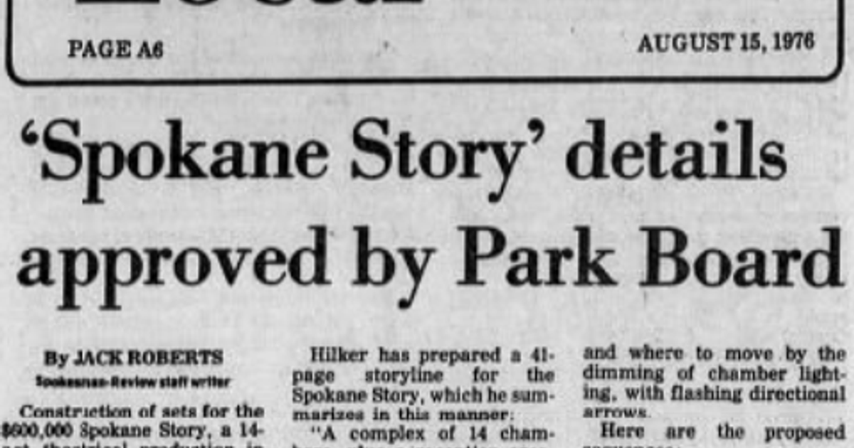 This day in history: Complete with wax figures, the ‘Spokane Story' was set to debut in Riverfront Park