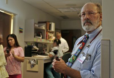 Dr. Gerald R. Greene, a pediatrician in Highland, Calif., helped coordinate a complicated flu-immunization program for children in San Bernardino County. (Irfan Khan / The Spokesman-Review)