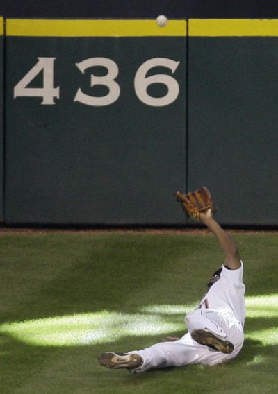 Ta’s Hill, which has made center field in Houston’s Minute Maid Park an adventure on deep fly balls, will be gone by next season as the Astros bring baseball’s deepest center field about 25 in to 409 feet. (Melissa Phillip / Associated Press)