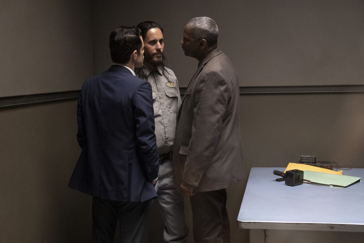 Oscar winners Rami Malek, Jared Leto and Denzel Washington star in “The Little Things.”  (Warner Bros. Pictures)