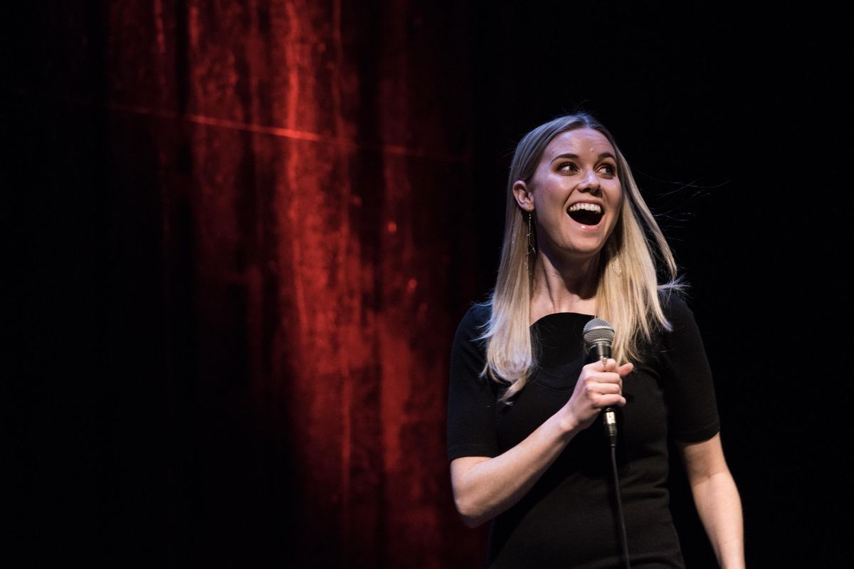 Spokane comedian Kelsey Cook, who now calls Los Angeles home, recently headlined the Théâtre de l’Oeuvre in Paris. She’ll make her late night TV debut on Friday. (Augustin Detienne)