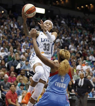 Guard Seimone Augustus drove Minnesota to victory with 20 points. (Associated Press)
