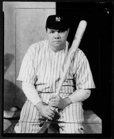 
In this photo provided by the George Eastman House, a 1945 photo of Babe Ruth taken by photographer Nickolas Muray is shown. The photo was a gift to the Eastman House from Mrs. Nickolas Muray. The photo, along with other treasured pictures, are usually secreted along with 400,000 others in climate-controlled vaults at George Eastman House, the world's oldest photography museum. Next spring, they will be gathered up for a two-year tour of the nation's hinterland. 
 (Associated Press / The Spokesman-Review)