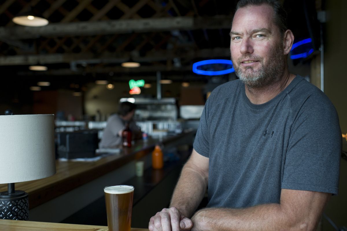 Chris Bennett, owner of Bennidito’s Pizza, poses for a photo at his new Bennidito’s Brewpub at 1909 E. Sprague Ave. in Spokane. (Tyler Tjomsland)