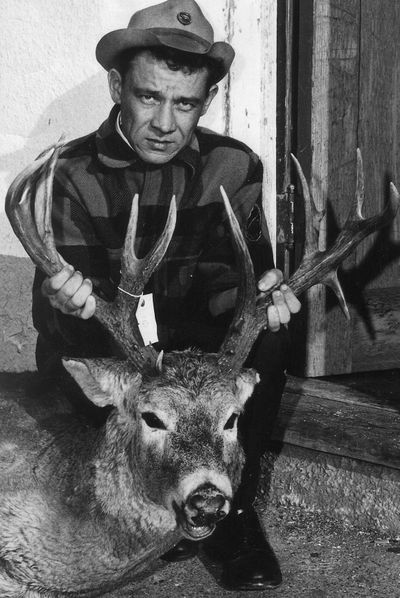 Jim Nelson, 79, who attended the first Big Horn Show 52 years ago, poses with the whitetail buck he killed in 1964.