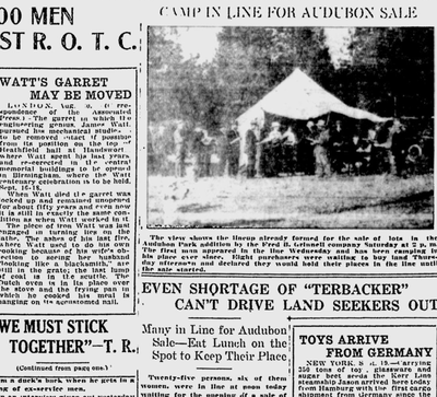 Housing was so short in Spokane that people were lined up days ahead of time for a chance to buy one of 165 lots offered for sale in the Audubon Park addition. (Spokane Daily Chronicle archives)
