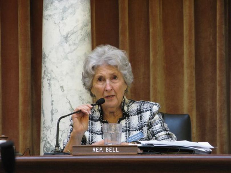 Rep. Maxine Bell, R-Jerome, co-chair of JFAC, tells University of Idaho President Duane Nellis on Monday that the university is in better position with its reserves than the state as a whole. Bell suggested those reserves might have to be tapped further, though Nellis said they've already been 