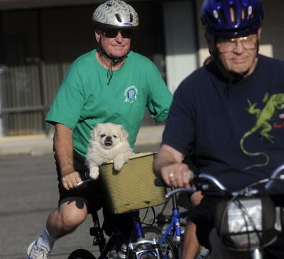 Spokane Valley Mayor Tom Towey and his Pekinese,