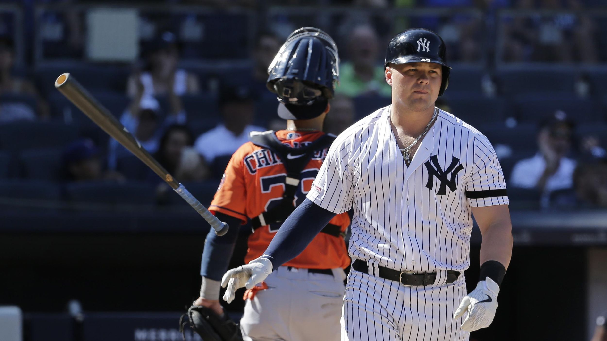 Luke Voit left the London Series game with an abdominal issue 