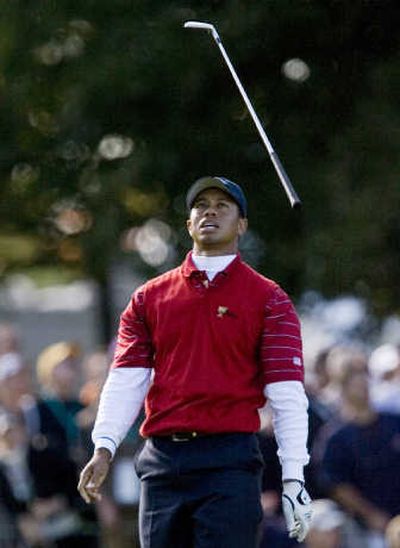 
No need to throw clubs, Tiger. The U.S. all but wrapped up a Cup victory.Associated Press
 (Associated Press / The Spokesman-Review)