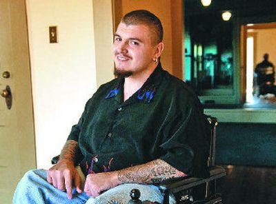 
Jason Peterson is working to make his soon-to-be-new digs wheelchair accessible. 
 (Jed Conklin / The Spokesman-Review)