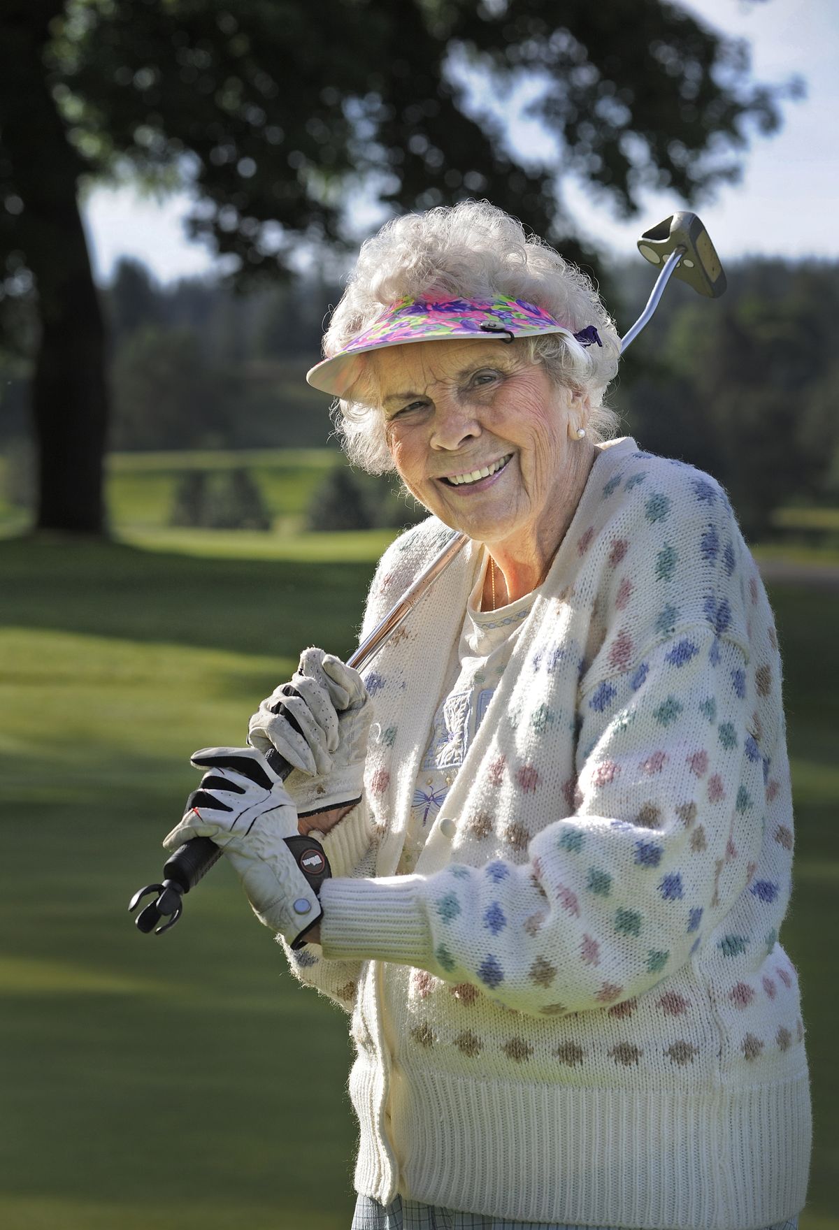 “Your only as old as you feel,” said June Syverson before a round of golf at Hangman Valley Golf Course in Spokane with her friend, Virginia Danke, on June 12, 2019.  (Christopher Anderson/For The Spokesman-Review)