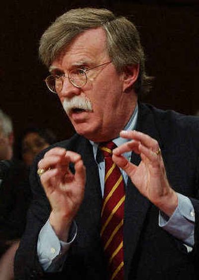 
Bolton Nominated to be  U.S. ambassador to  the United Nations
 (The Spokesman-Review)