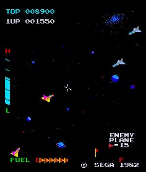 Sega's "Zaxxon" (1982) was one of the first video games to feature shadows, and also the first video game for which a TV commercial was produced.