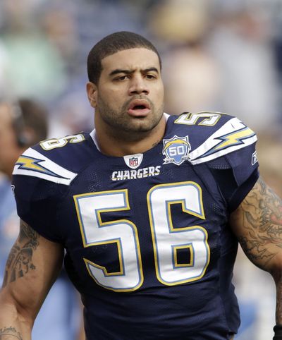 Chargers linebacker Shawne Merriman admits his holdout accomplished nothing.  (Associated Press)