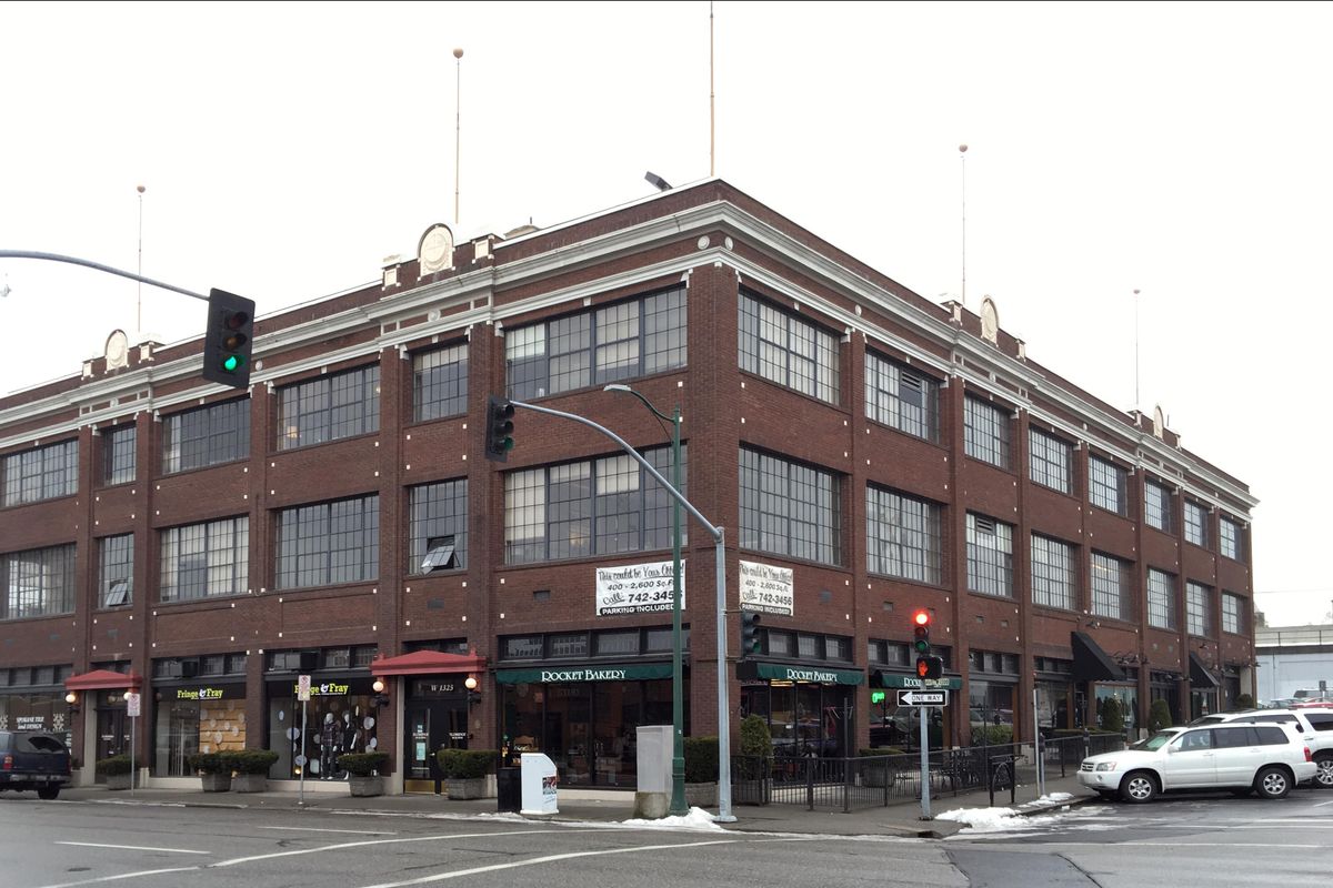 Present day: The Eldridge Building, built in 1925 for a  Buick dealership, is now a multiple-use commercial building with retail and offices filling the three stories. The last auto dealership moved out in 1958. (Jesse Tinsley / The Spokesman-Review)