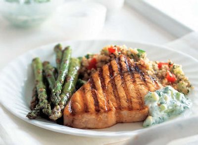 
 For fish dish, Swordfish With Cucumber Sauce and Tabbouleh has a lot going for it.
 (Associated Press / The Spokesman-Review)