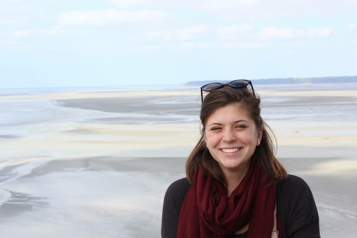 Elaina Pignolet, a Gonzaga University junior studying in Paris this semester, visiting Normandy this fall.