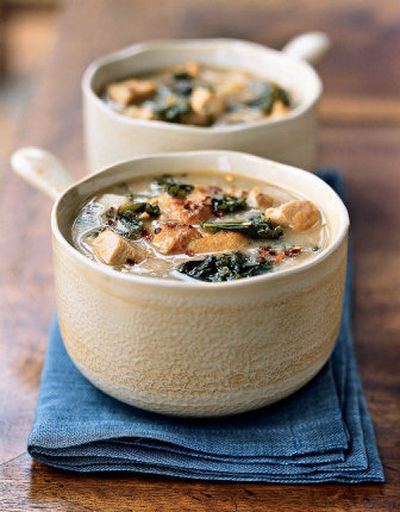 
Dijon Chicken Stew With Potatoes and Kale is a hearty and nourishing one-pot meal, the quintessential comfort food. 
 (Associated Press / The Spokesman-Review)
