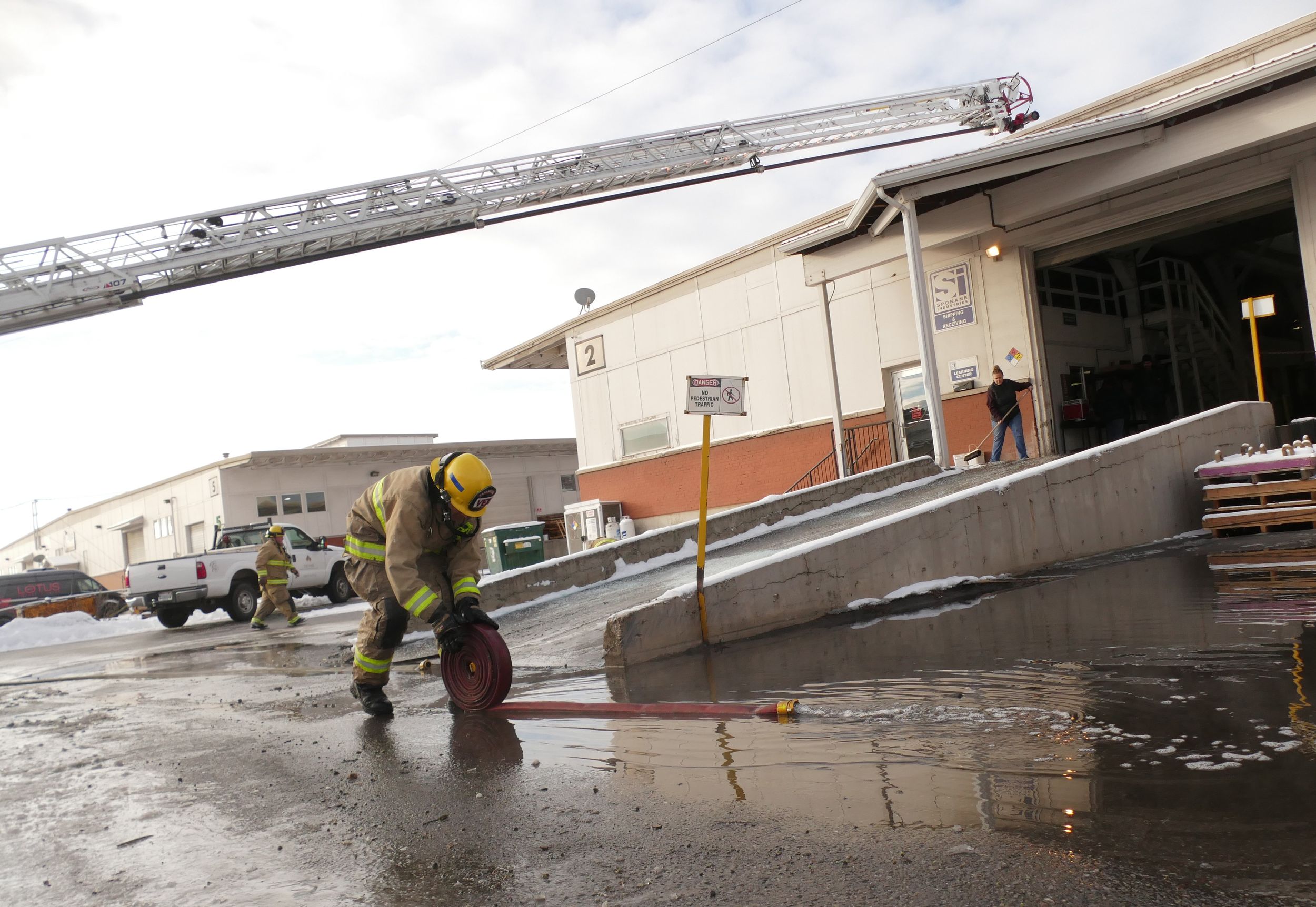 Fire damages foundry at Spokane Valley industrial park Dec. 29, 2021