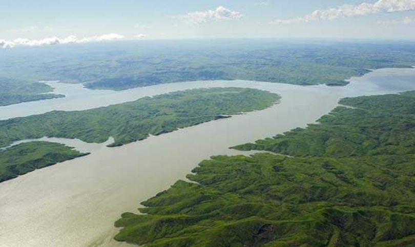 About 20,000 acres of the UL Bend National Wildlife Refuge within the Charles M. Russell National Wildlife Refuge, as seen from an airplane piloted by Bruce Gordon of EcoFlight, already is designated wilderness. In a new management plan under consideration, the U.S. Fish and Wildlife Service is proposing to change the boundaries of proposed wilderness in other locations within the refuge.  (Associated Press)