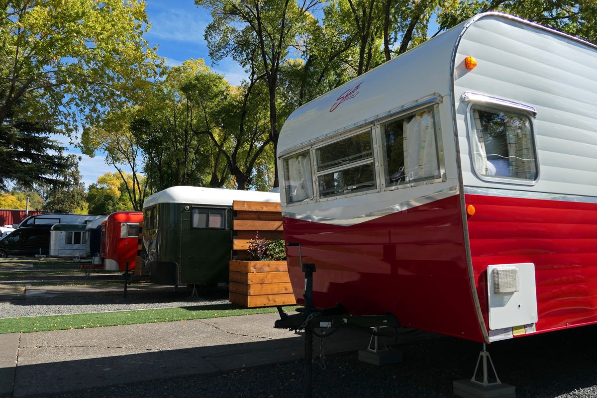 The vintage trailers at The Camp offer visitors a chance to stay in a comfort, a short walk away from downtown.  (John Nelson)