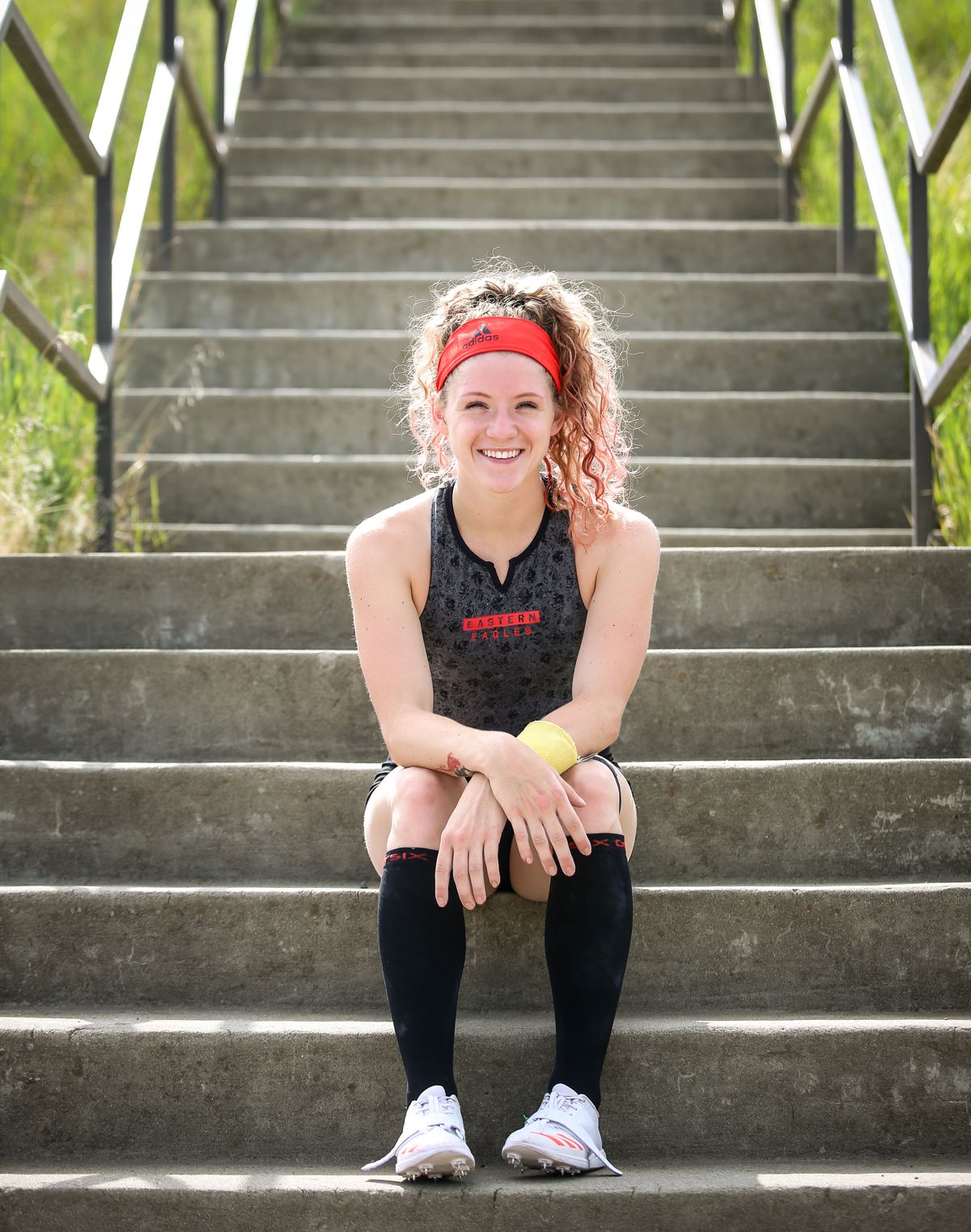 Eastern Washington University pole vaulter Morgan Fossen, who is closing in on 14 feet, has qualified for the field of 24 at this week’s NCAA Track and Field Championships in Eugene, Oregon. (Libby Kamrowski/THE SPOKESMAN-REVIEW)